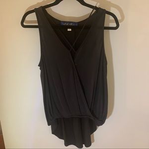 Dark grey high low tank - soft !
